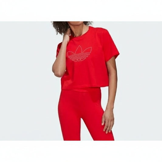 Adidas Tank Top CROP TOP (HK5175-RED) Women