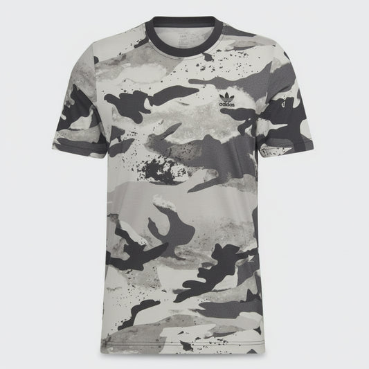 Adidas Short Sleeve T-shirts CAMO AOP TEE (HK2800-WHITE) Men