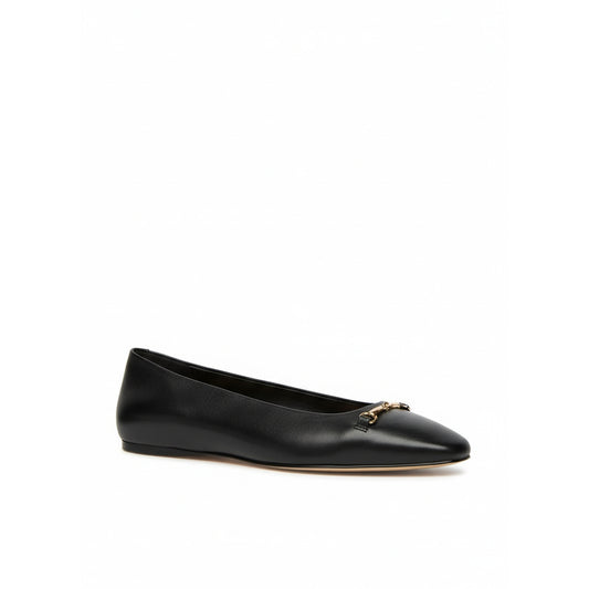 Michael Kors Black Leather Ballet Flats (40S5LEFP1L-BLACK) Women