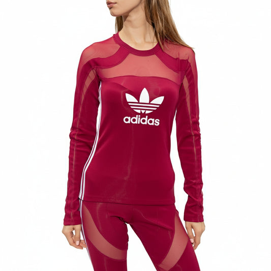 Adidas Long Sleeve T-shirts MESH TOP (II6114-BLUE) Women
