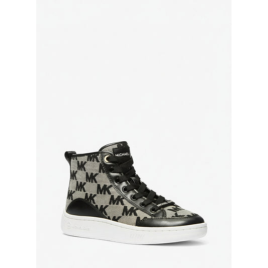 Michael Kors MK Logo High Top Sneakers Black (49S4SHFS5Y-BLACK) Women