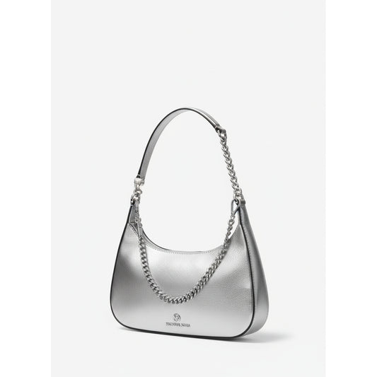 Michael Kors Metallic Silver Hobo Bag Chain (32S3SP1C1M-SILVER) Women
