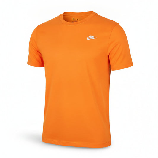 Nike Orange Crew Neck T-shirt, Men