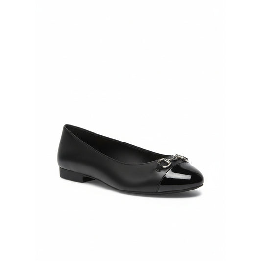 Michael Kors Patent Cap Toe Ballet Flats Black (40F4RBFP1L-BLACK) Women