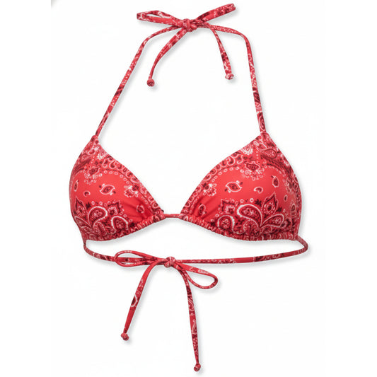 Moschino Bandana Print Bikini Top Red (A57464902-1215) Women