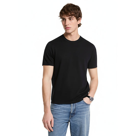 Michael Kors Black Crew Neck T-Shirt (CR5608V687-BLACK) Men