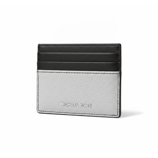 Michael Kors Hudson Two-Tone Card Case Dove, Women