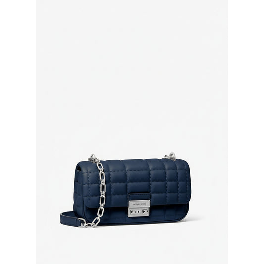 Michael Kors Quilted Chain Shoulder Bag Navy (30R4S1SL5L-NAVY) Women