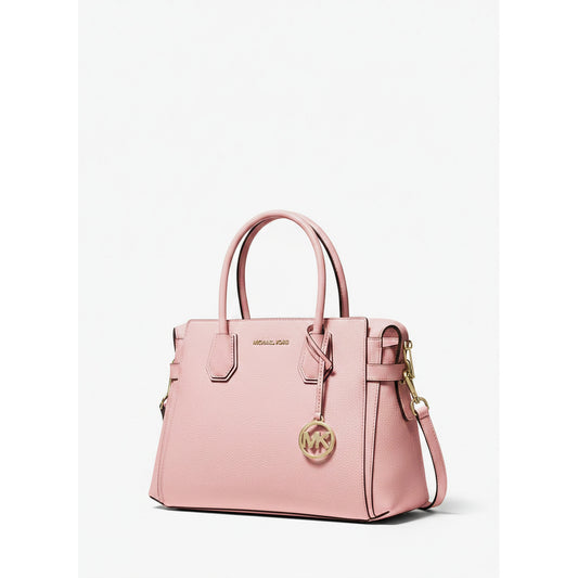 Michael Kors Pink Leather Satchel Handbag (35S4GM9S6L-POWDER BLUSH) Women