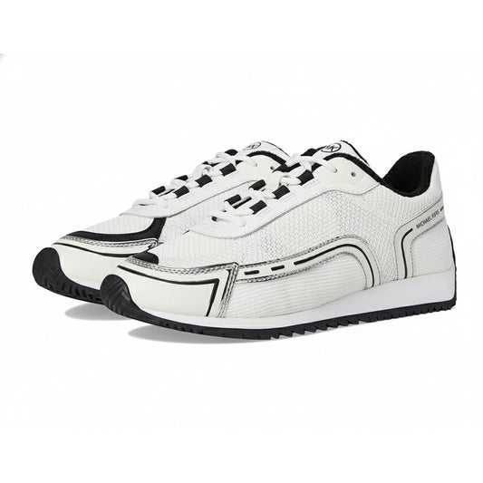 Michael Kors Byrdie White Black Sneakers (43R5BYFS2M-BLACK) Women