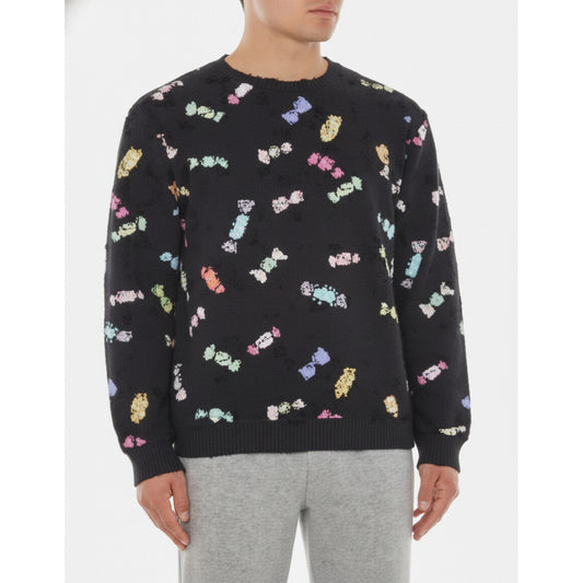 Moschino Candy Print Crewneck Sweatshirt Black (A17044413-1555) Men