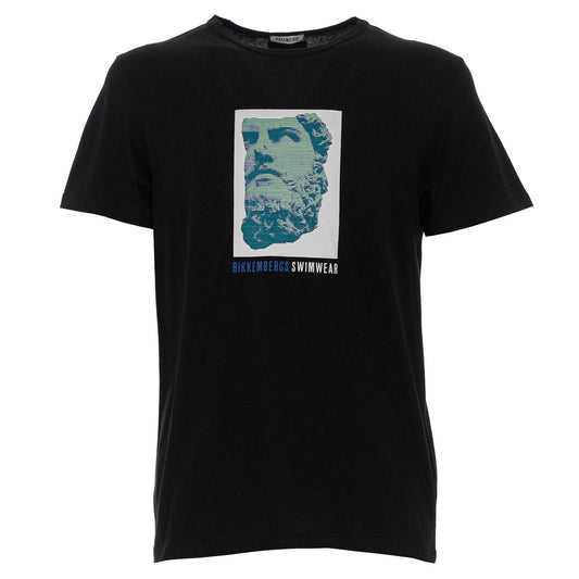 Bikkembergs T-Shirt Sticker (BKK1MTS03-BLACK) Men