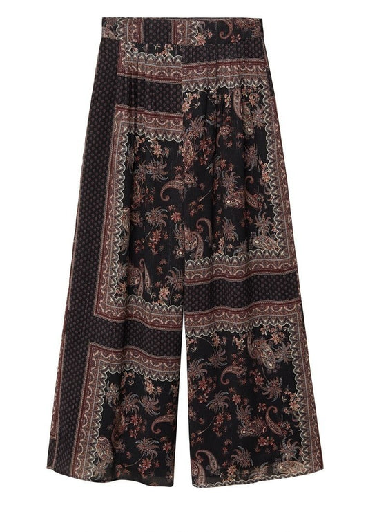 Fließende, bedruckte hose Women