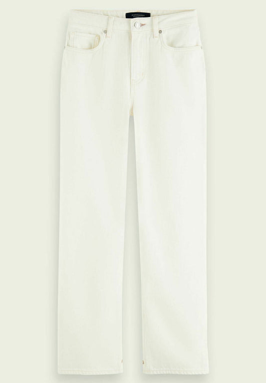 Scotch & Soda Tailored straight fit cotton jeans — Summer White (SC321N05A-A11) Women
