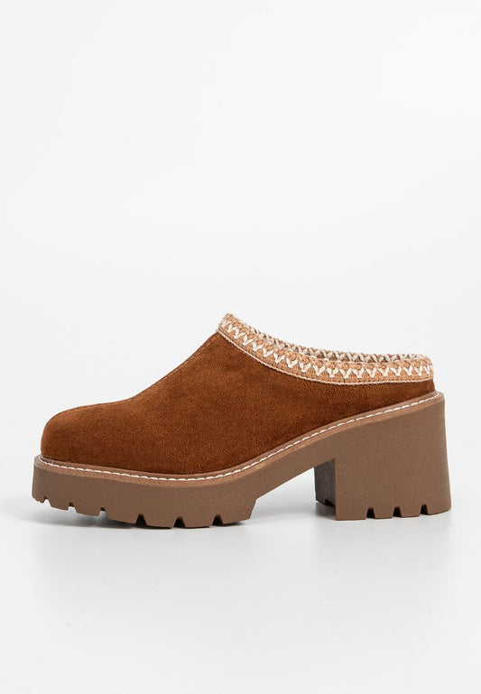 Steve Madden Brixtin Mules Dark Brown (ZZO2Q9204-O00) Women