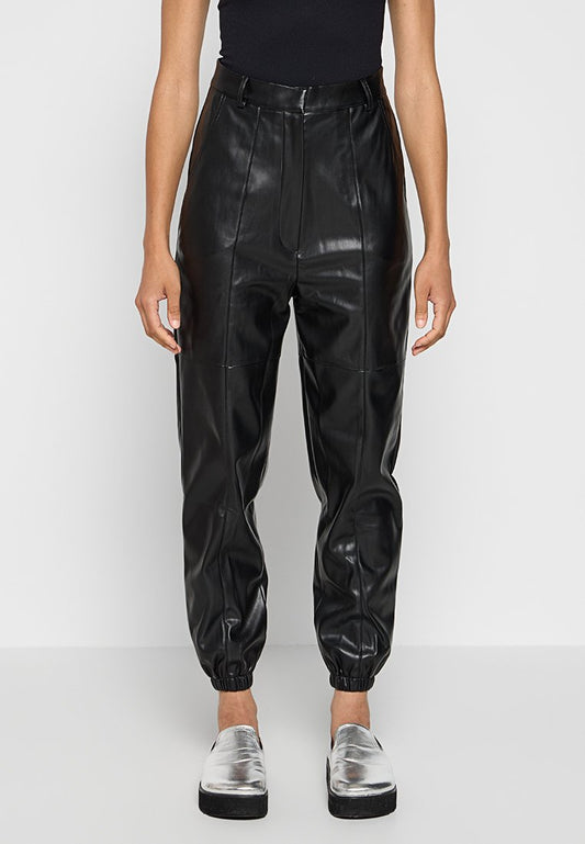 OH APRIL Lona Vegan Leather Pants Black (ZZO2WMP50-Q00) Women