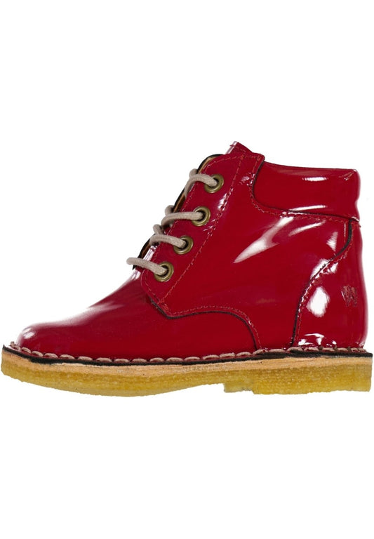 Wheat Hausschuh Raden Patent Schnürsenkel Red (WHA16I00Q-G11) Kids