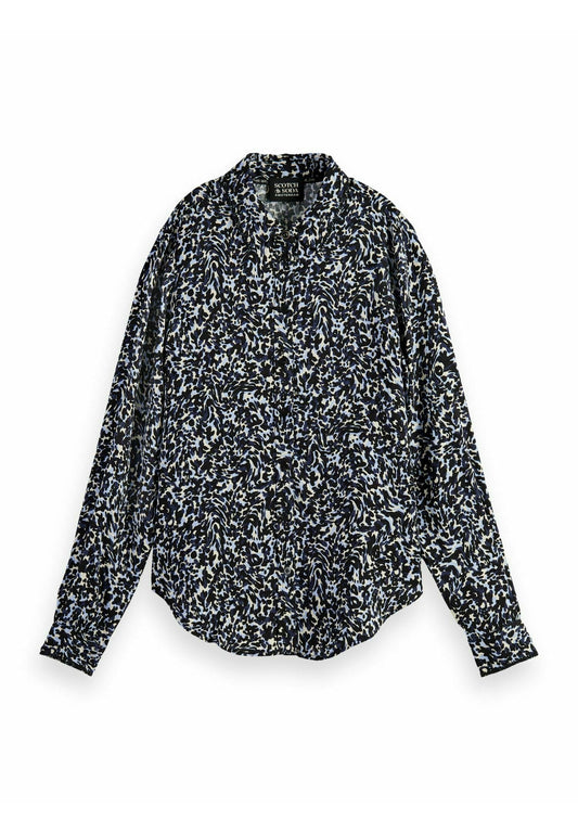 Jacquard long sleve shirt with embroidery details Women