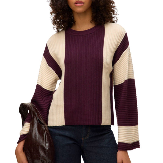 Vero Moda Gigi LS O-Neck Pullover (10317206-WINETASTING) Women