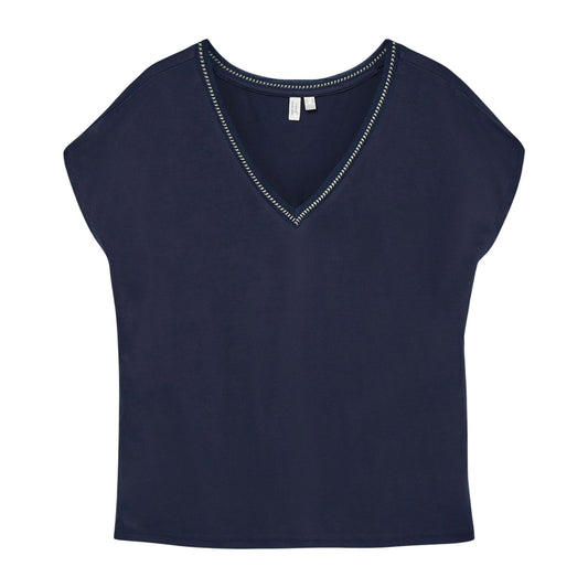 Vero Moda Batila V-neck Shirt (10325154-NAVYBLAZER) Women