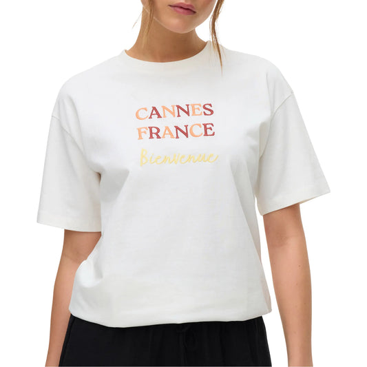Vero Moda Sara Mia Top Box Shirt (10325349-SNWWHTCANNE) Women