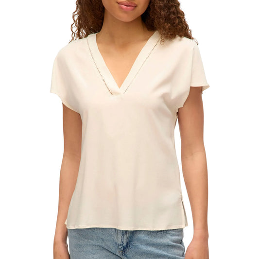 Vero Moda Bella Wide Top (10327551-SNOWWHITE) Women