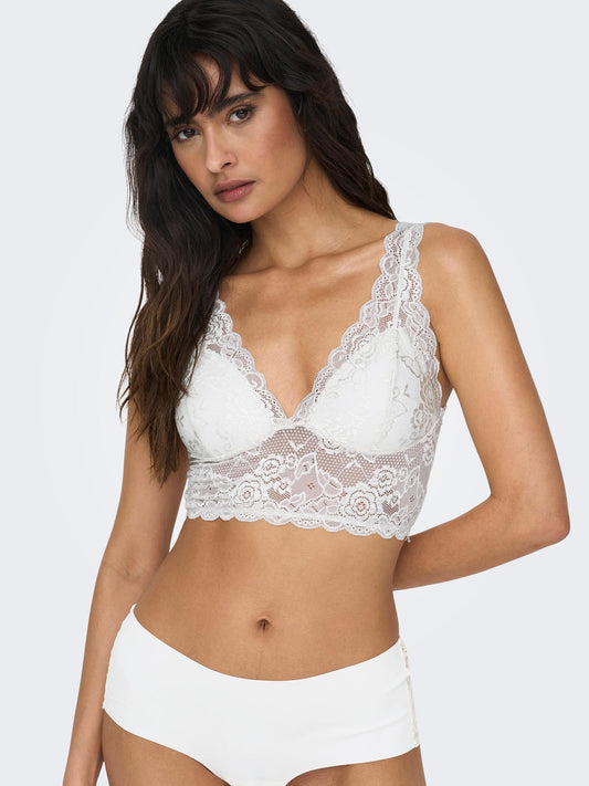 Only Lace Bra White (15107599-179022) Women