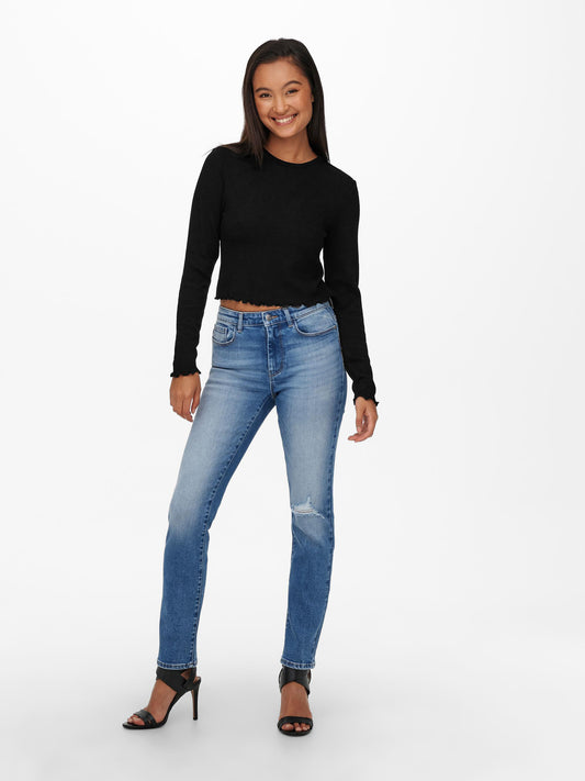 Only Long Sleeve T-Shirt Kitty Black (15210610-3757249) Women
