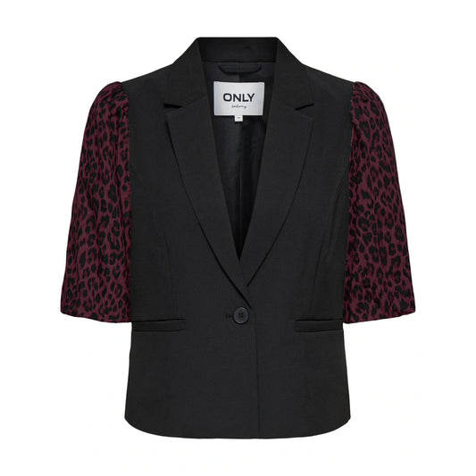 Only Mellie Life Mix Blazer (15363405-BLKWINETAST) Women