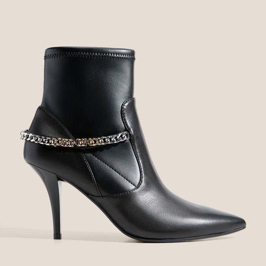 LUCY 26 - ANKLE BOOT NAPPA/STRETCH SPREADING BLACK
