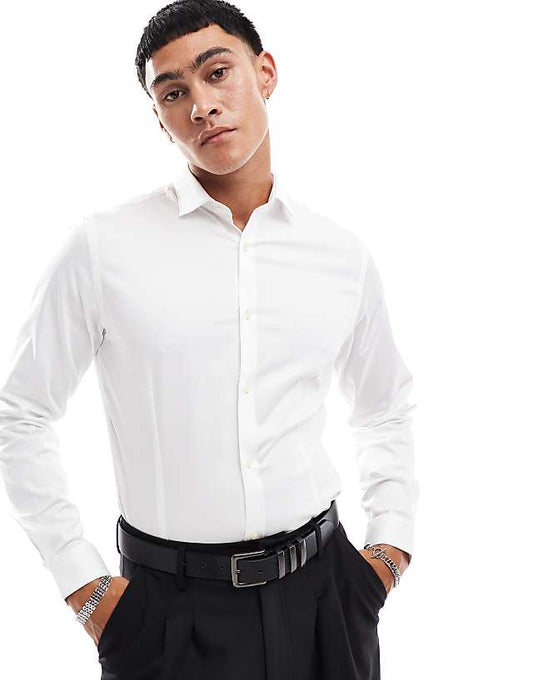 Jack & Jones Premium JPRBLAACTIVE STRETCH SLIM SHIRT L/S SN White (12241530-White) Men