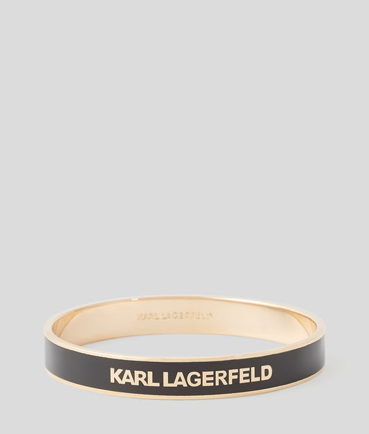Karl Lagerfeld K/Essential Logo Lg Bangle Black (245W3940999) Women