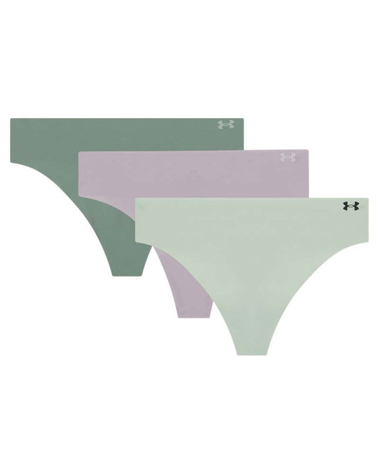 UA PURE STRETCH NO SHOW THONG -SOLID 3PK (25UUSHJ135-050) Women