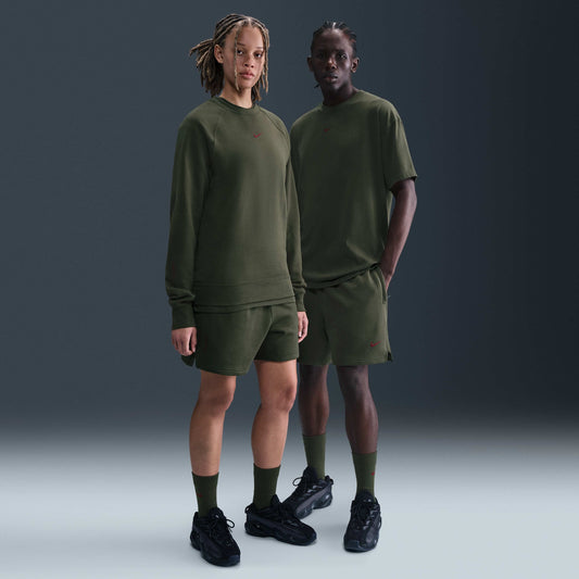 NOCTA Cardinal Fleece Shorts Cargo Khaki/Team Red (FQ0408-325) Unisex