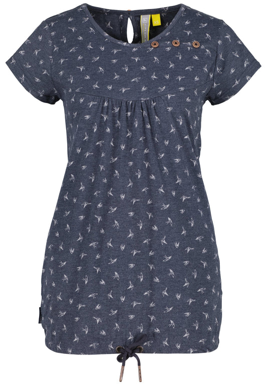 alife & kickin T-Shirt SummerAK Shirt Kordelzug am Saum Rundhals Kurzarm (A1721D04O-K11) Women