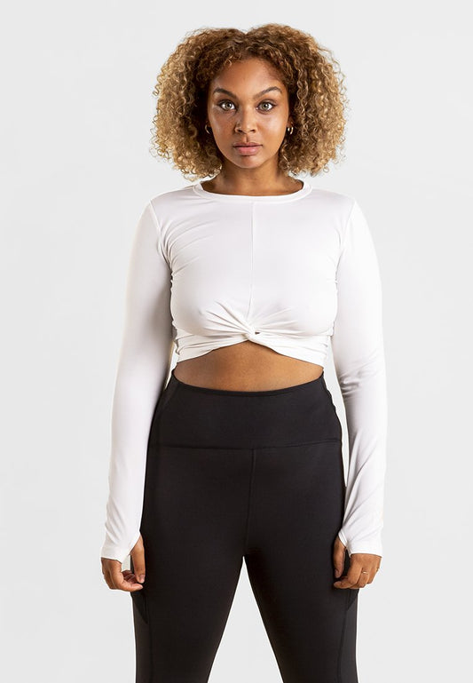 Swedish Fall Everyday Energy Knot Longsleeve White (ZZO1J3213-A00) Women