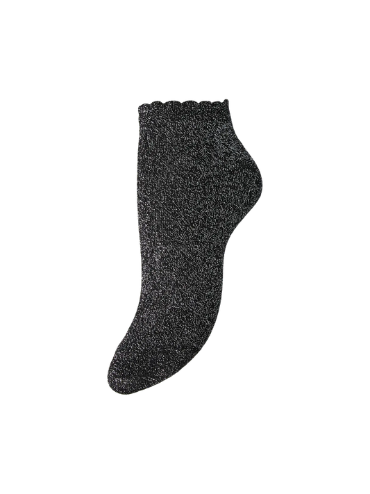 Sebby Glitter Sneaker Sock Black (17120149) Women