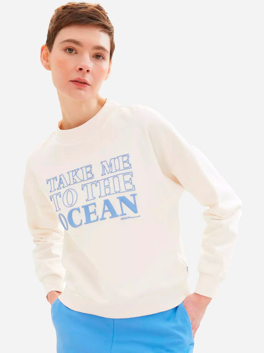 Tom Tailor Women hoodless sweatshirts (1040582_White)