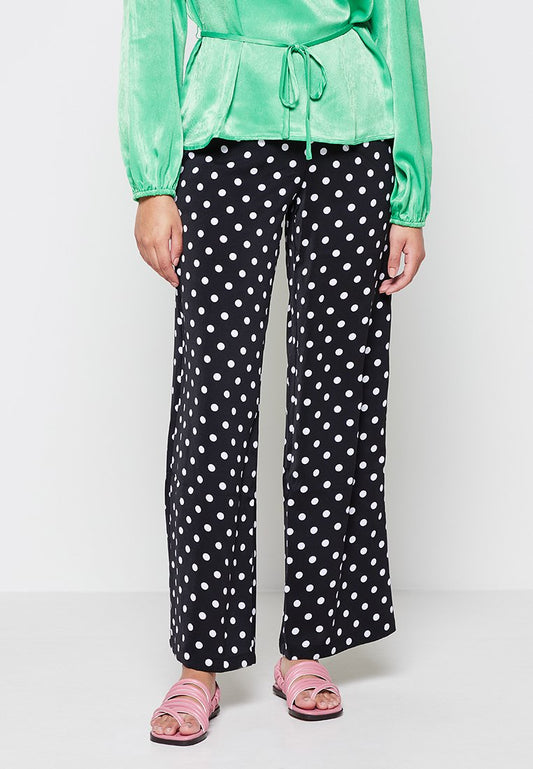 VILA ILAS HW WIDE PANT/KA Black (ZZO1K9V15-Q00) Women