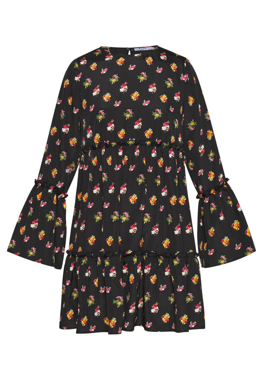 NA-KD flounced chiffon dress (NAA21C0B3-Q11) Women