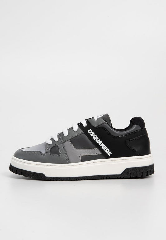 Dsquared2 SPORT EDTN. X SHADED PRINTED LEATHER LACE-UP LOW SNEAKERS Multi-Coloured (ZZO2Q5K03-T00) Kids