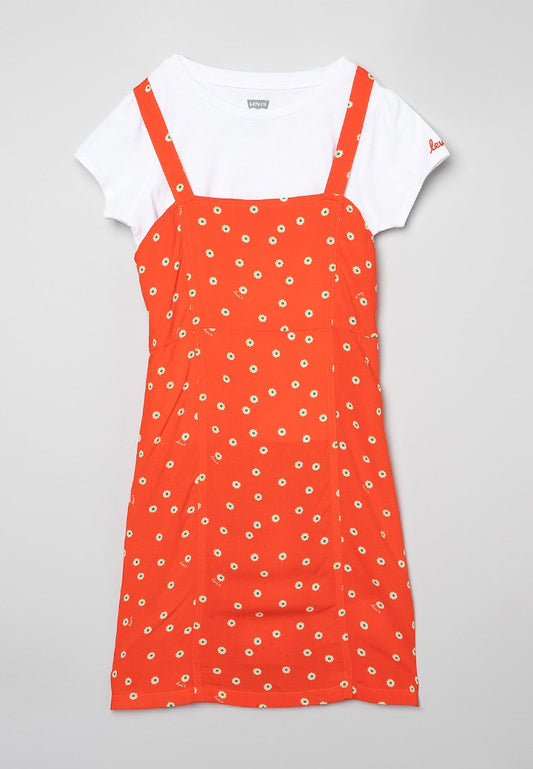 Levi's® LVG DRESS & TEE SHIRT SET orange (ZZO20B406-H00) Kids
