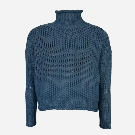 Sinsay turtleneck jumpers Sky Blue (8919E-57X_DARK) Women