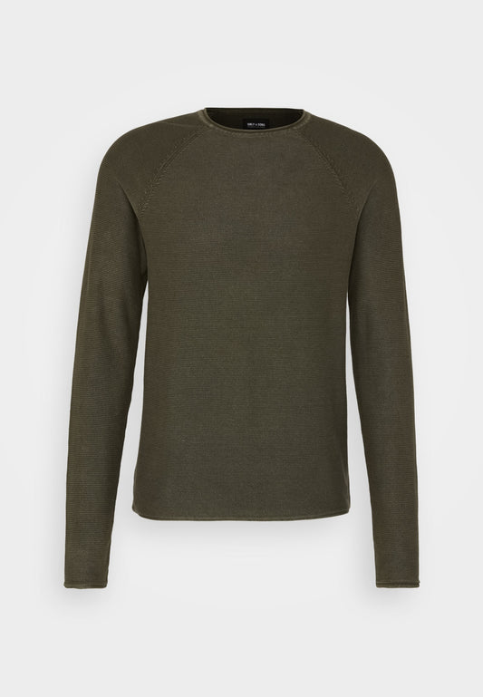 Only & Sons ONSDEXTOR LIFE 12 WASHED RAGLAN KNI Dark Green (OS322Q0D1-M12) Men