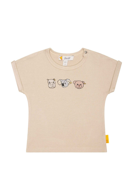 Steiff T-Shirt Short Sleeve Lazy Nils brown (S1524G0AI-O11) Kids