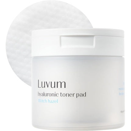 Luvum Witch Hazel Hyaluronic Toner Pads with Hyaluronic Acid pH 5.5 130ml