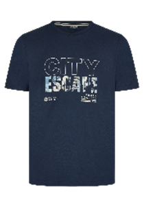 Hechter Paris T-Shirt Print Midnight Blue (75007-131929-690) Men