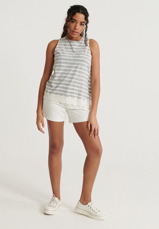 Superdry & Co LACE MIX VEST (ZZO1AQ009-C00) Women