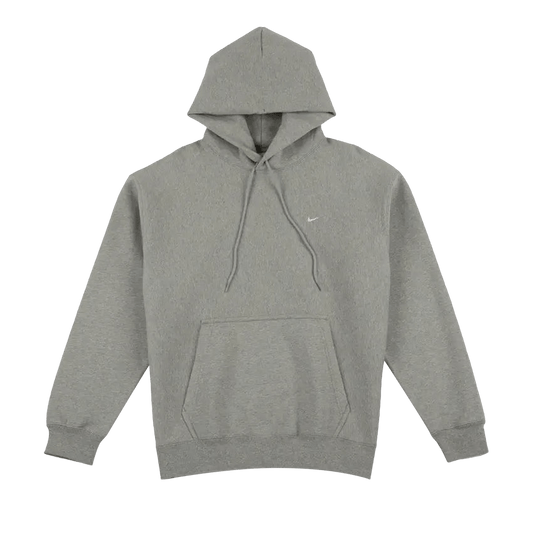 Nike Solo Swoosh Pullover Hoodie 'Dark Grey Heather/Light Smoke Grey/White' (HV1082-063) Unisex