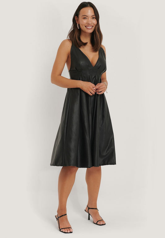 NA-KD V-Förmiges Midikleid (NAA21C0GC-Q11) Women